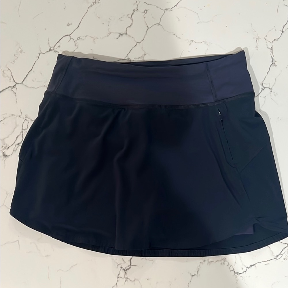 Women's Navy Athletic Skort